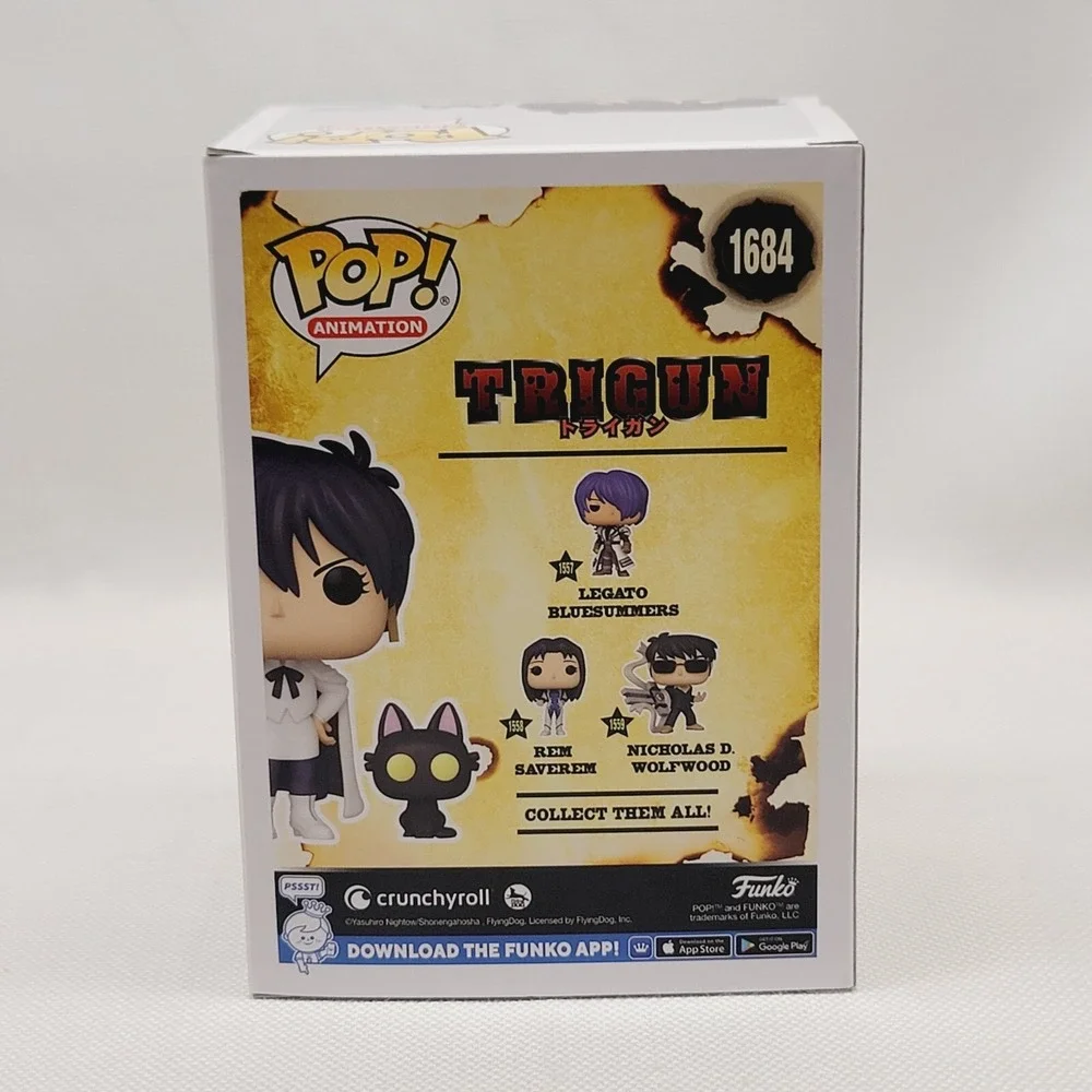 Funko Pop! Meryl Stryfe with Kuroneko #1684 Trigun 2024 NYCC‎ Fall Convention